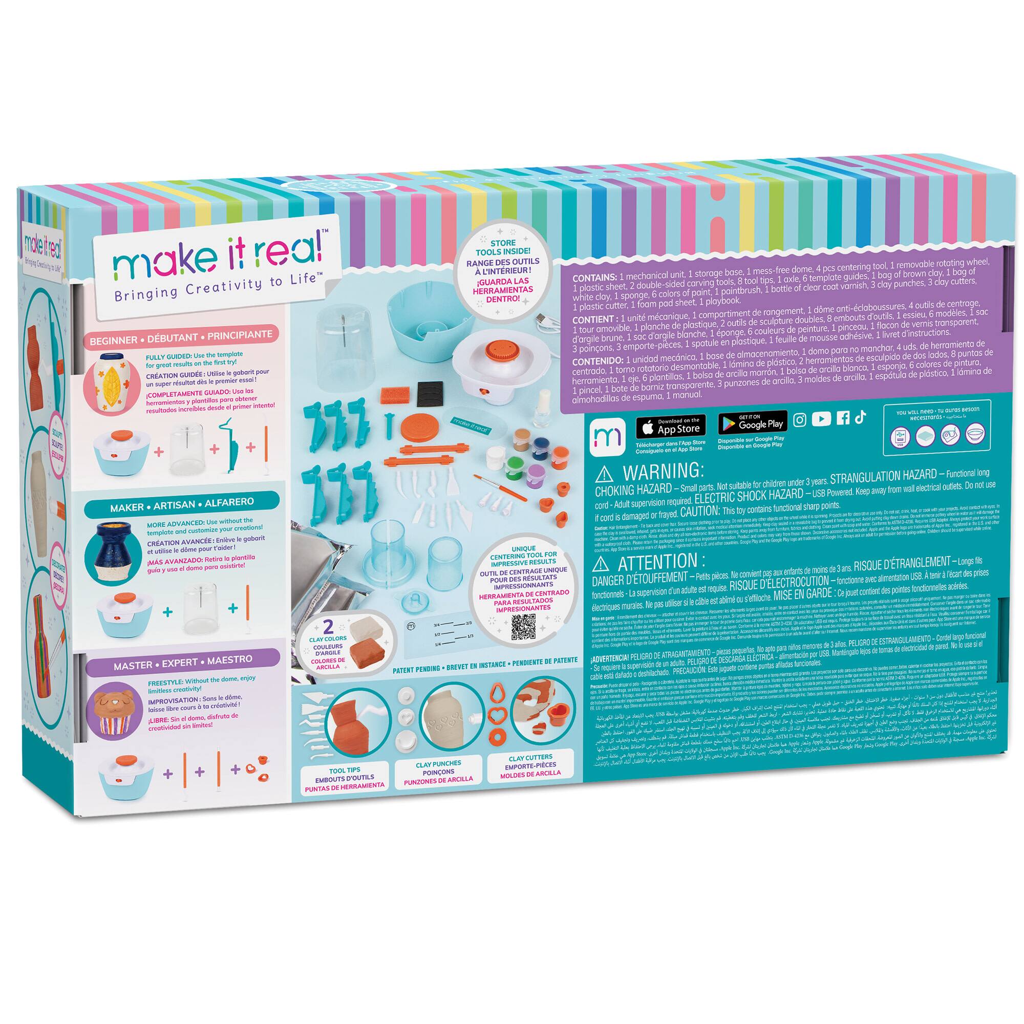 Make It Real™ Mini Pottery Studio Deluxe Set